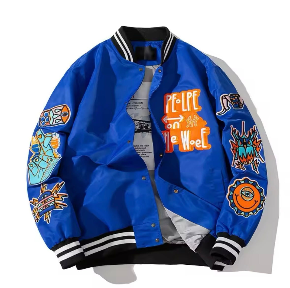 Spring 2025, young men's street dance baseball uniform, American hip-hop style, fashion brand casual thin jacket