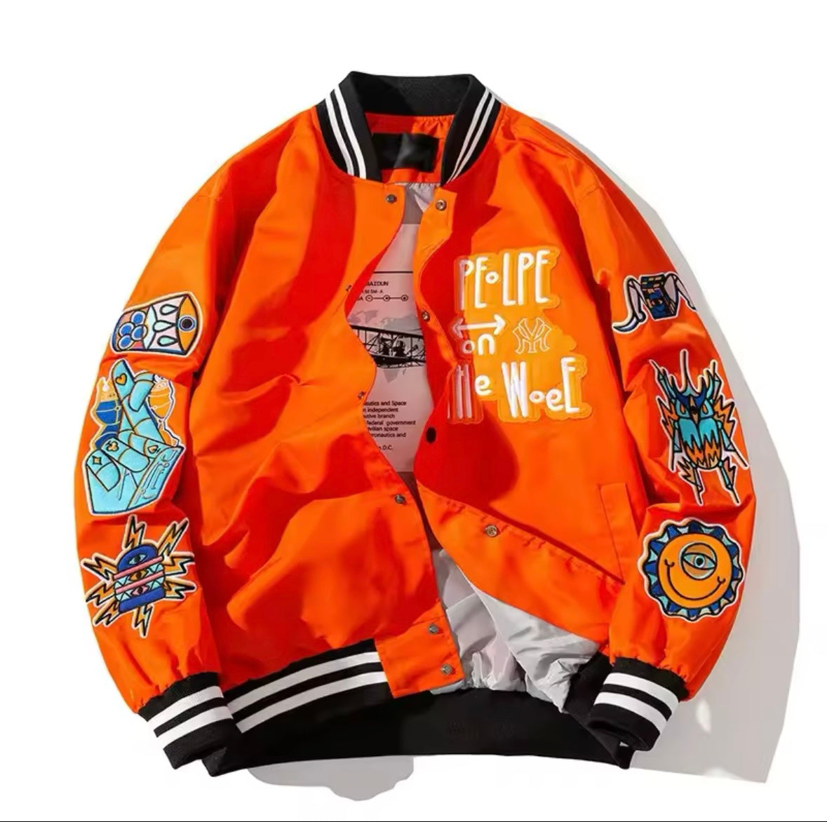 Spring 2025, young men's street dance baseball uniform, American hip-hop style, fashion brand casual thin jacket