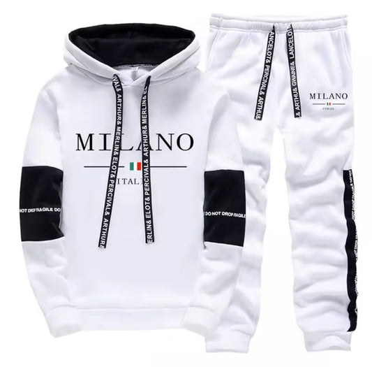 New fashion men's sportswear hoodies jogging pants men's daily casual sports suit Italy Milan printed hoodies